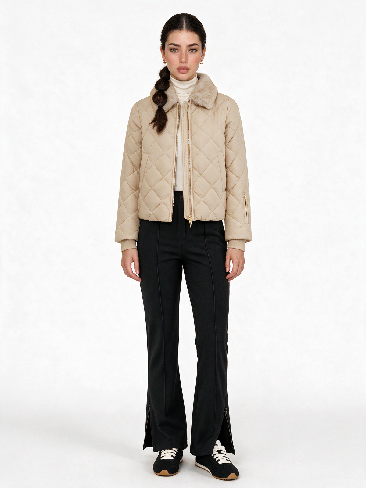 Val d'Isère Puffer styled with The Après Pant — LAYRÉS alpine outfit
