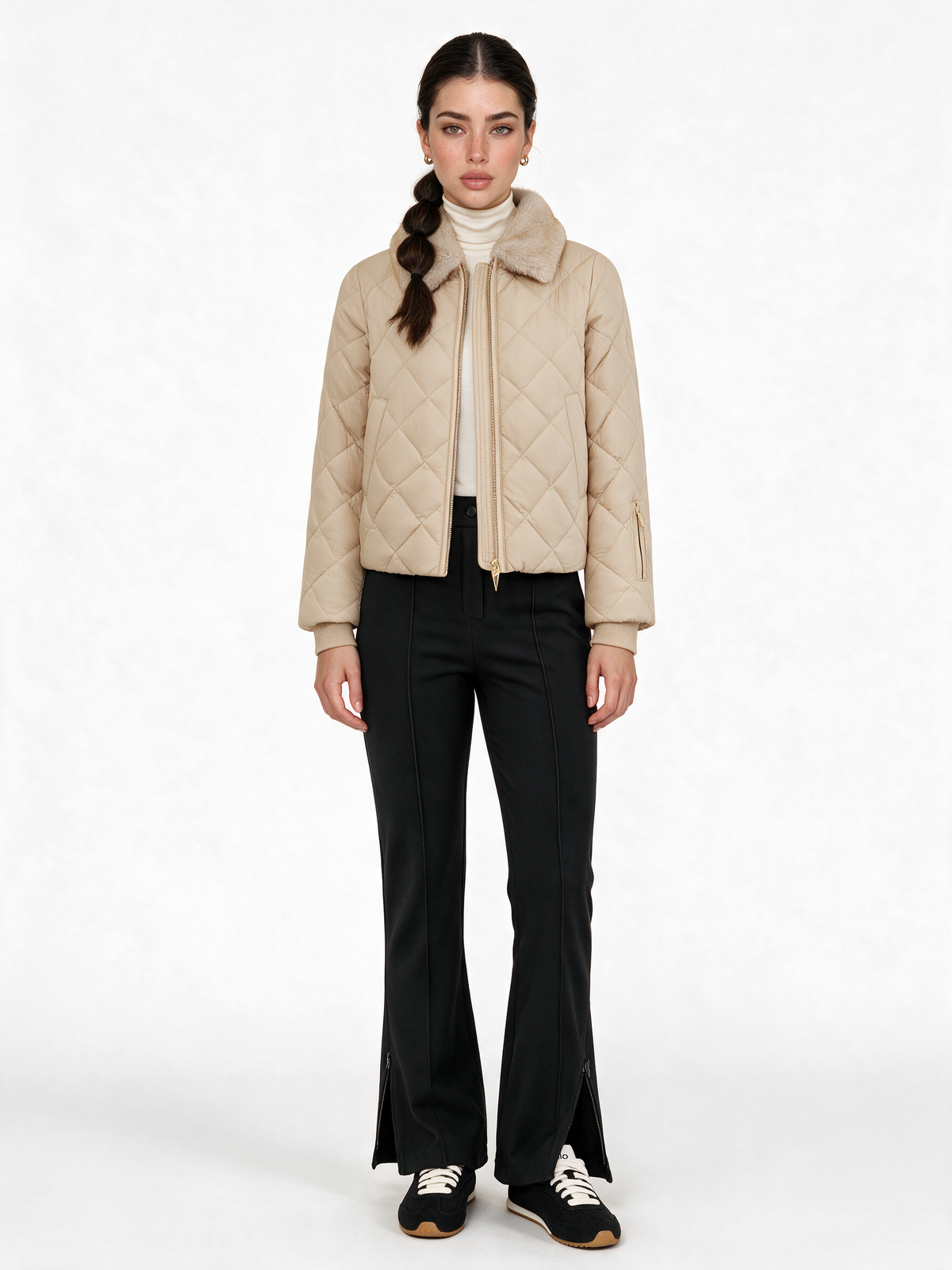 Val d'Isère Puffer styled with The Après Pant — LAYRÉS alpine outfit