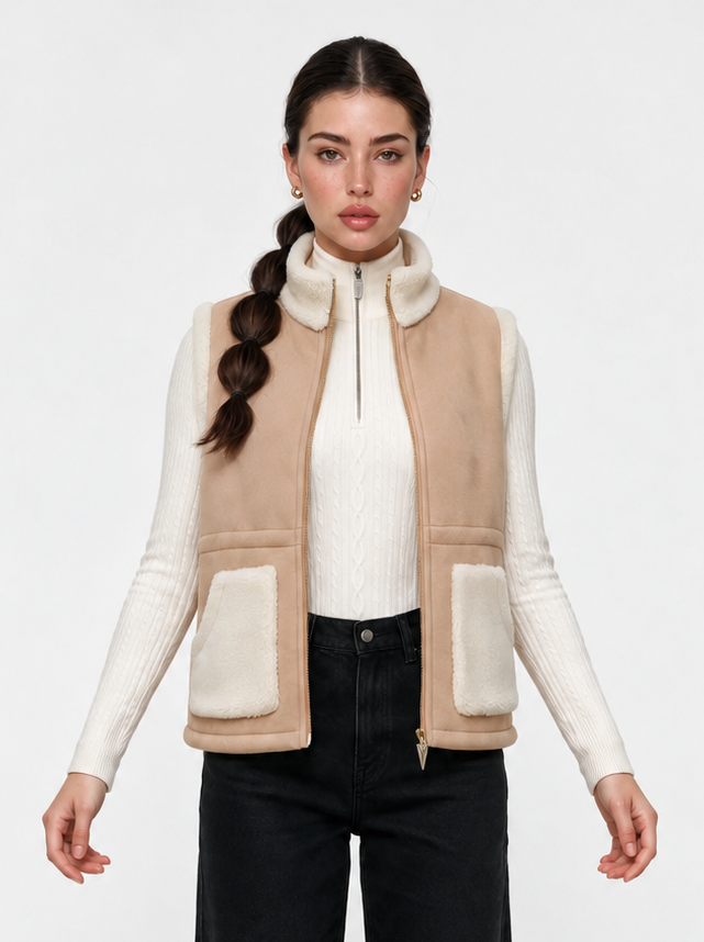 Women's quilted ski vest to layer over knitwear — Après Vest by LAYRÉS