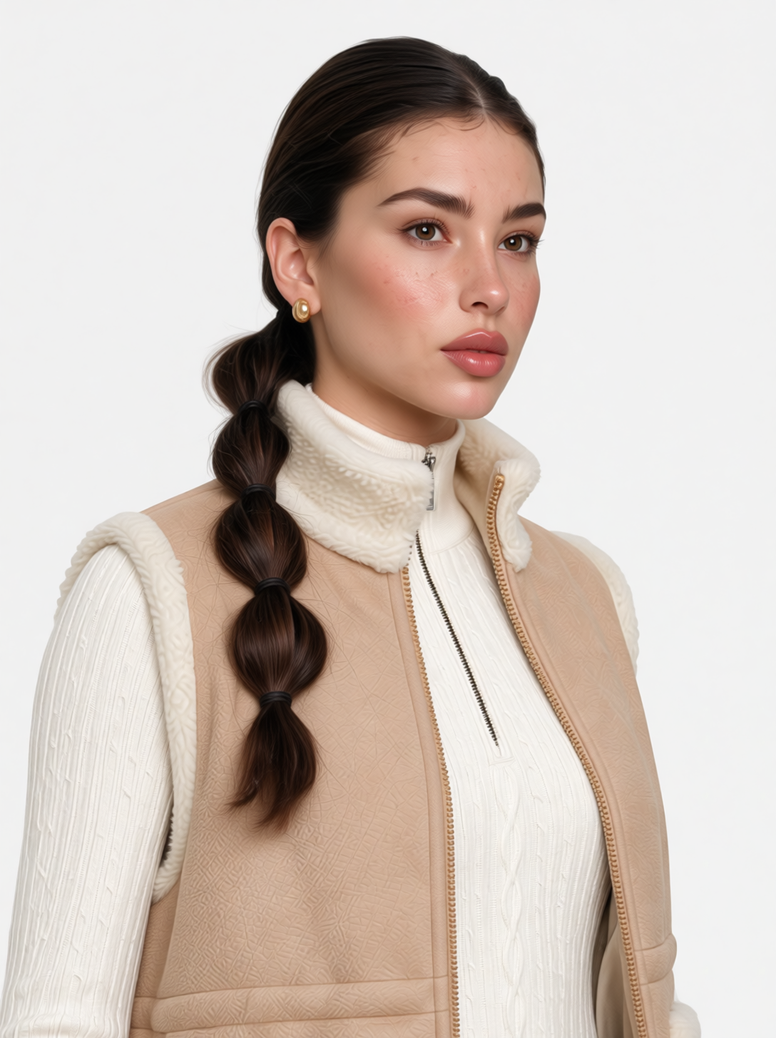 LAYRÉS Après Vest, quilted layer lined in Sherpa fleece