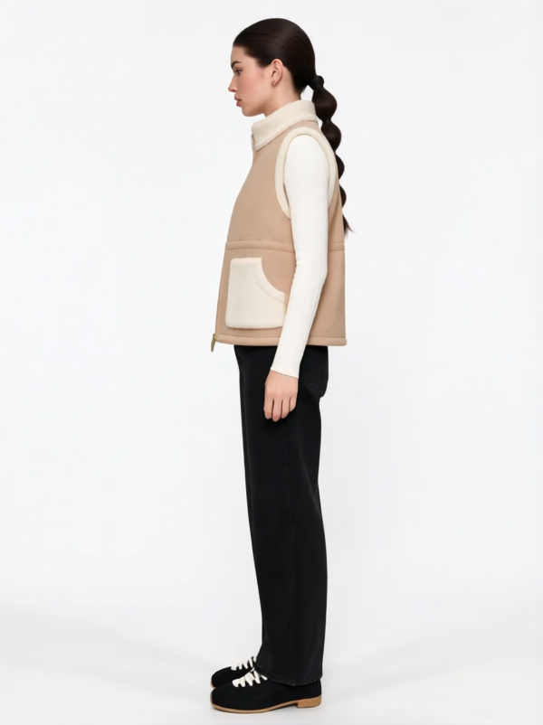 LAYRÉS Après Vest, quilted layer lined in Sherpa fleece