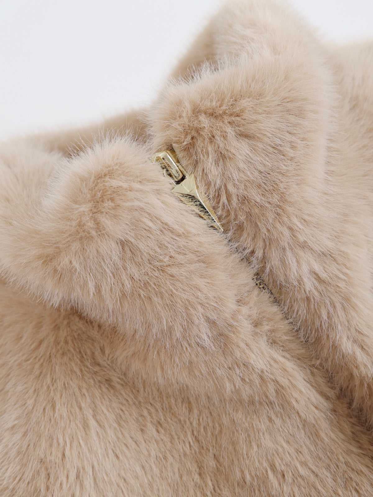 Quilted faux fur collar bomber jacket for women — Courchevel by LAYRÉS