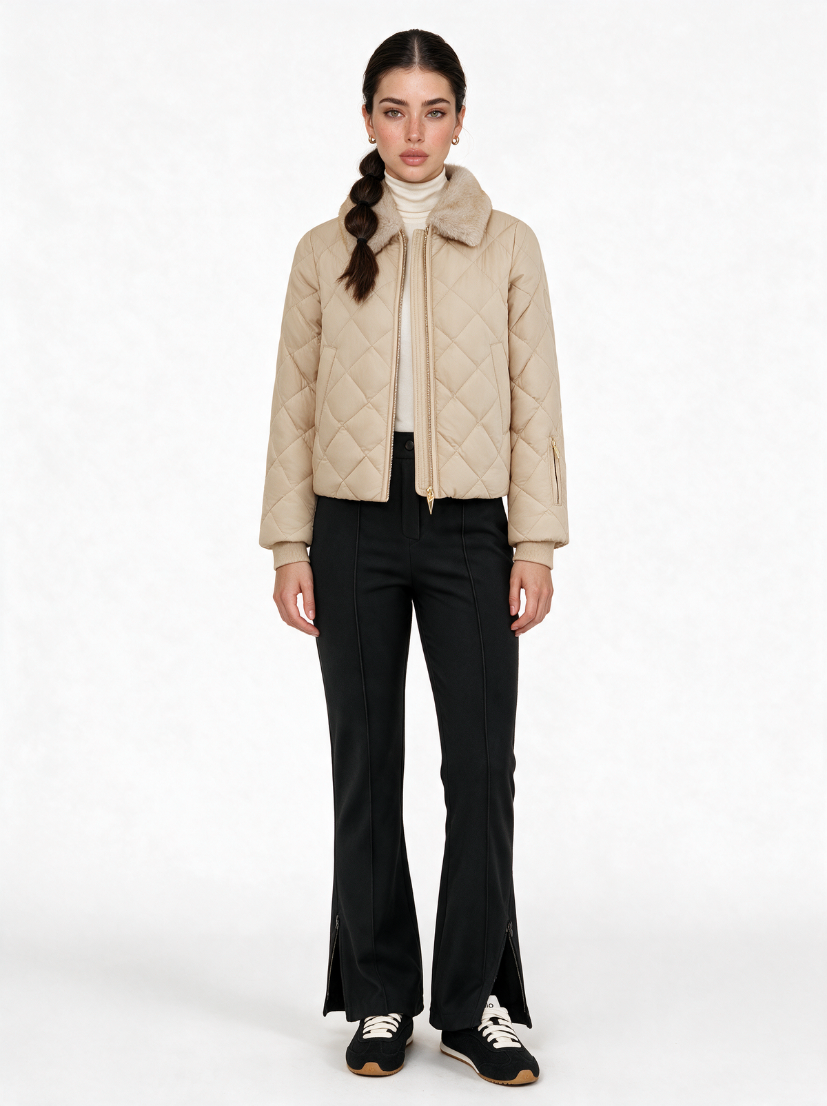 Val d'Isère Puffer styled with The Après Pant — LAYRÉS alpine outfit