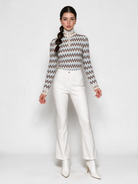 The Après Pant styled with the Megève Merino Cashmere Half-Zip — LAYRÉS