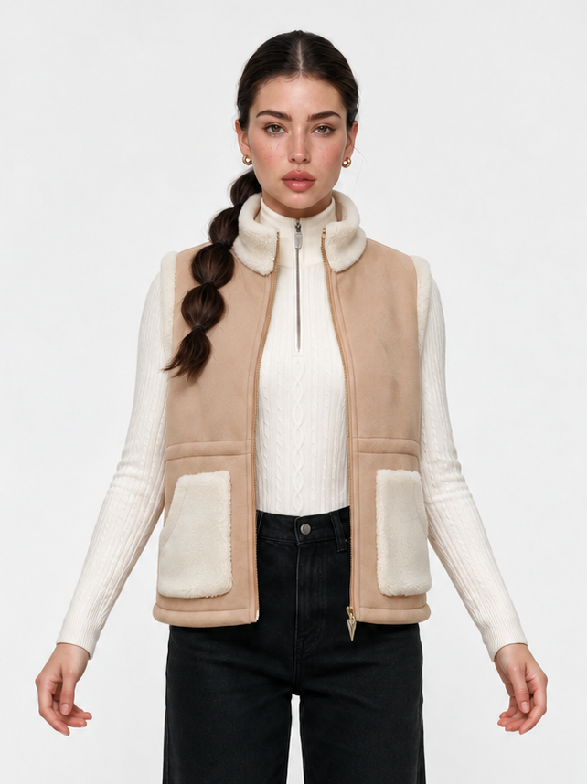 Women's quilted ski vest to layer over knitwear — Après Vest by LAYRÉS