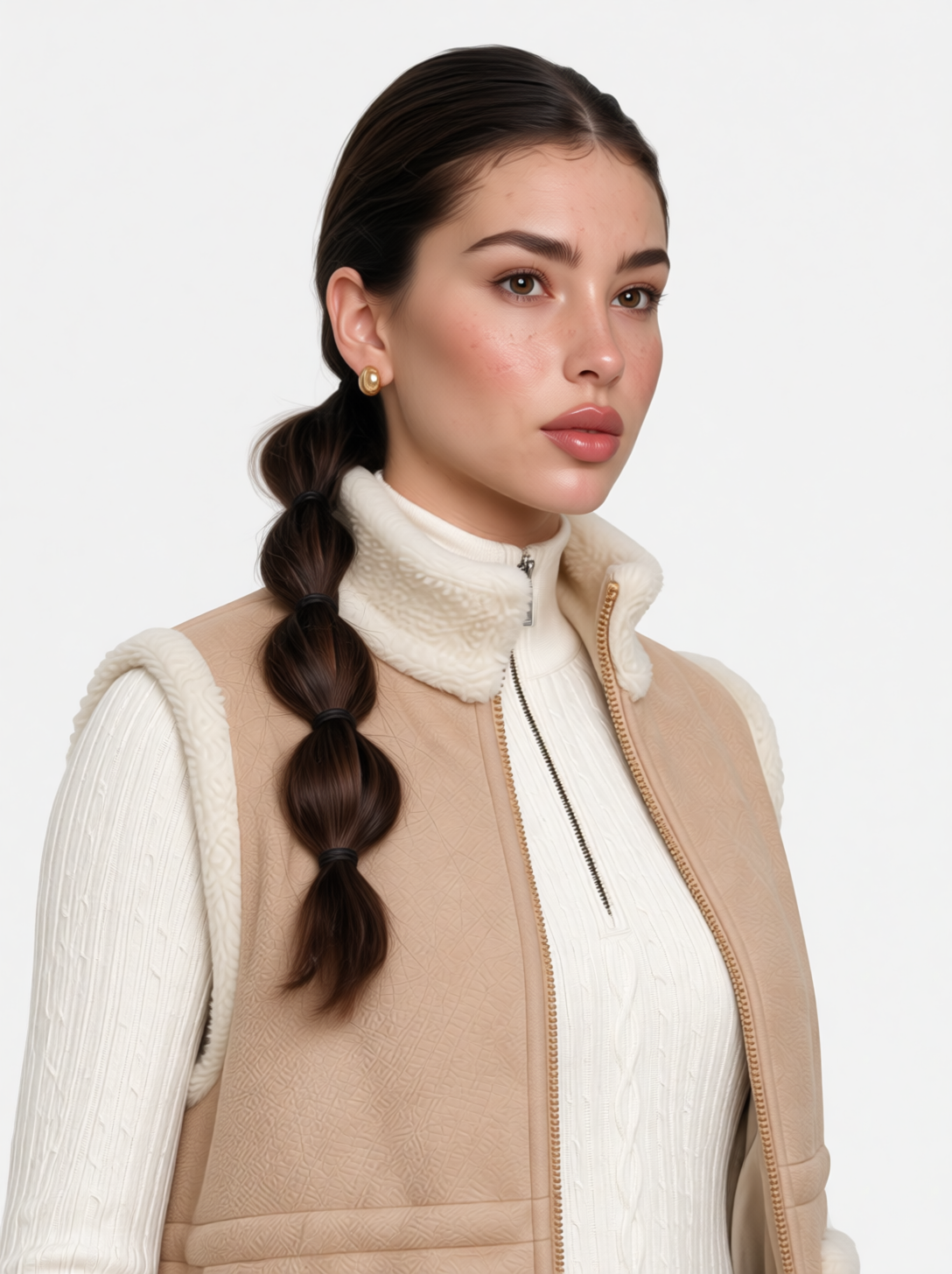 LAYRÉS Après Vest, quilted layer lined in Sherpa fleece