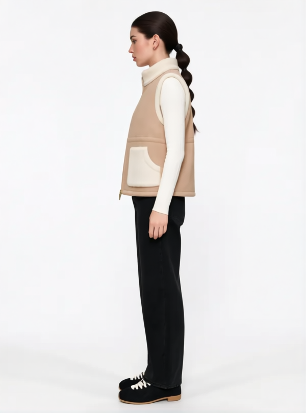 LAYRÉS Après Vest, quilted layer lined in Sherpa fleece