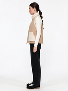 LAYRÉS Après Vest, quilted layer lined in Sherpa fleece