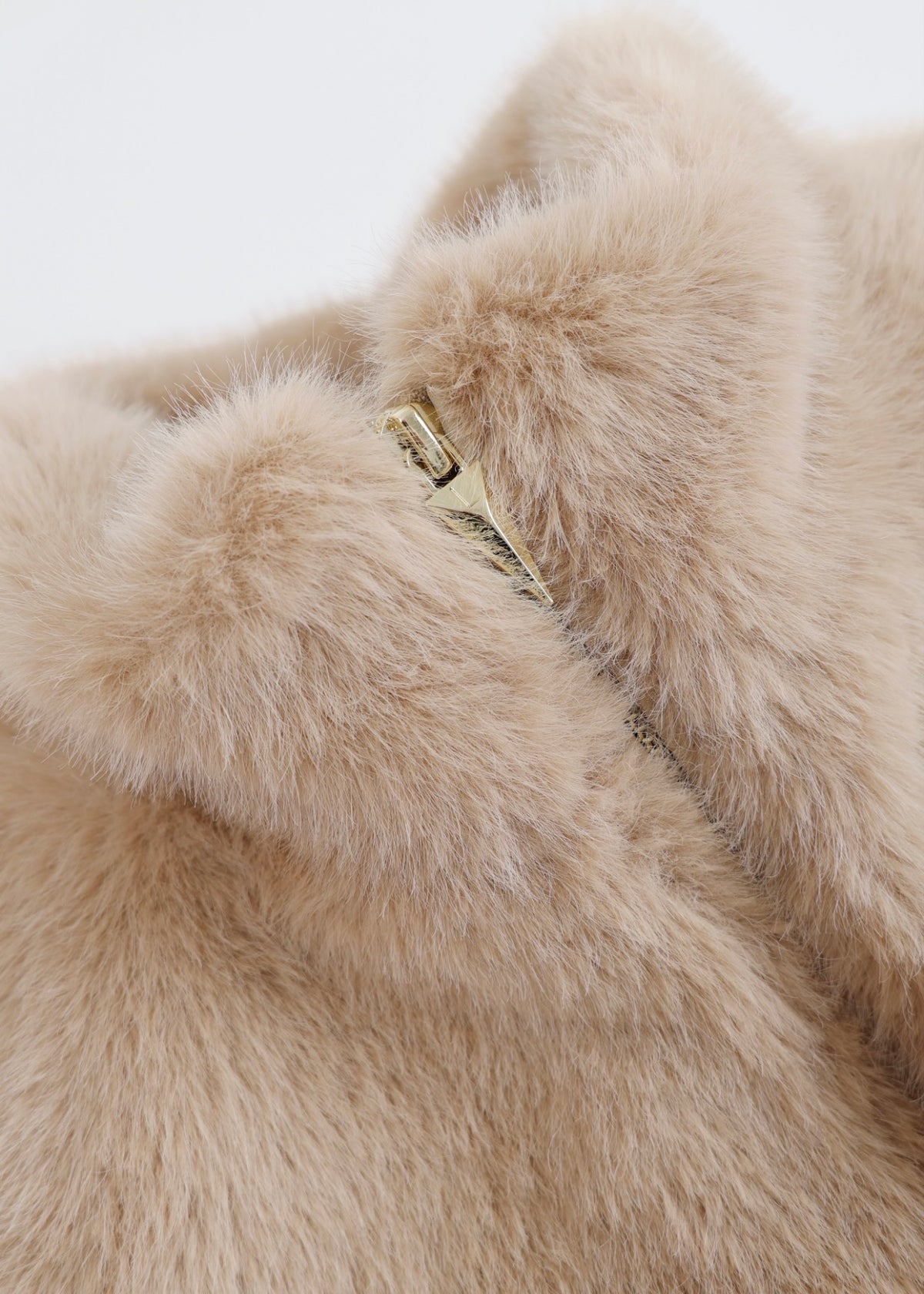 Quilted faux fur collar bomber jacket for women — Courchevel by LAYRÉS