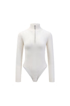 Women's merino cashmere zip-front bodysuit — St Moritz by LAYRÉS